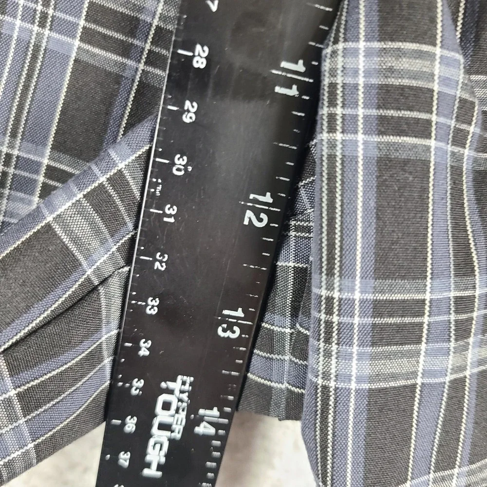 Adidas Shorts Mens 34 Black‎ Gray Purple Plaid 10